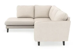 Trend Lyx 4-seters Venstrevendt L-formet Sjeselongsofa i Stoff