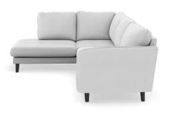 Trend Lyx 4-seters Venstrevendt L-formet Sjeselongsofa i Stoff