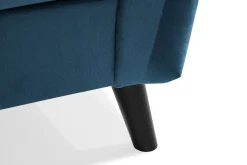 Trend 4-seters Høyrevendt L-formet Sjeselongsofa i Fløyel