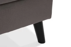 Trend 4-seters Høyrevendt U-formet Sofa med Divan og Sjeselong i Fløyel
