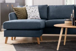 Trend 4-seters Høyrevendt U-formet Sofa med Divan og Sjeselong i Stoff