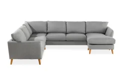 Trend 5-seters Høyrevendt U-formet Hjørnesofa med Divan i Stoff