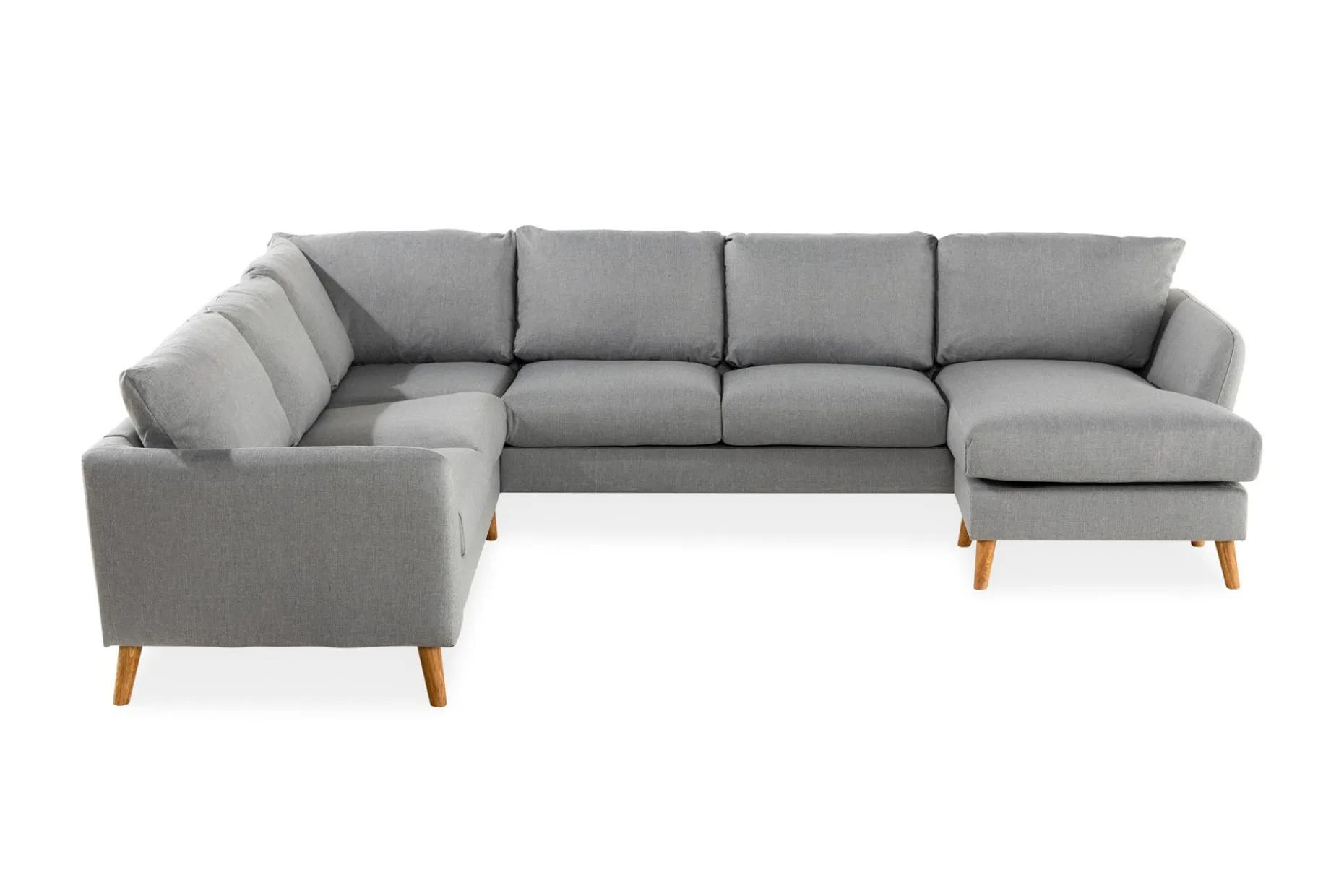 Trend 5-seters Høyrevendt U-formet Hjørnesofa med Divan i Stoff