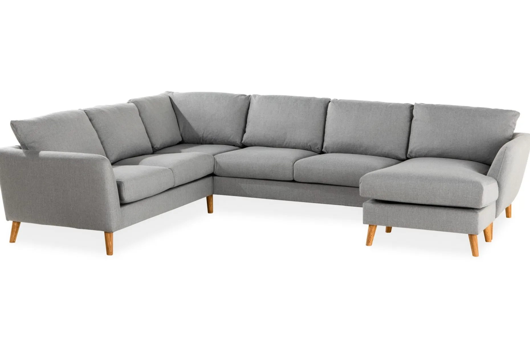 Trend 5-seters Høyrevendt U-formet Hjørnesofa med Divan i Stoff