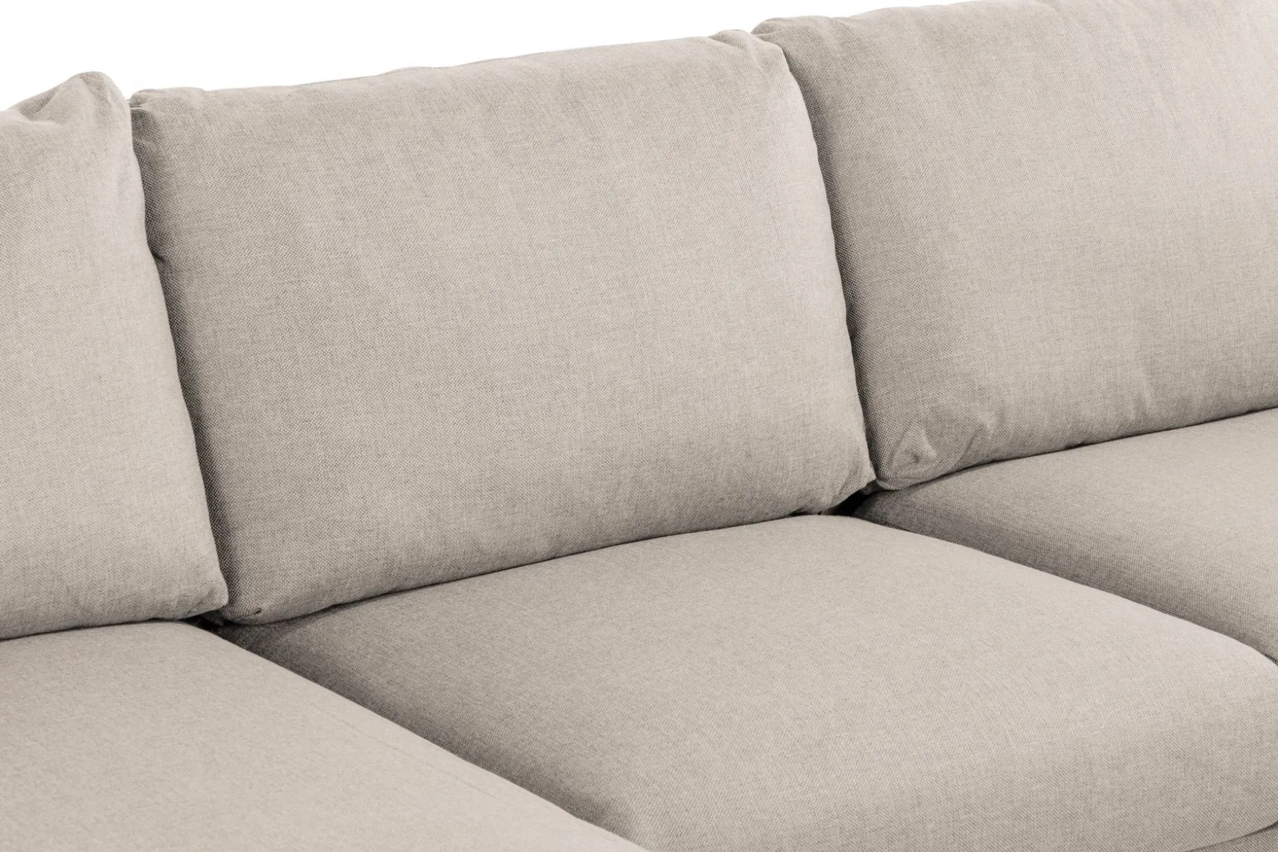 Trend 4-seters Venstrevendt U-formet Sofa med Divan og Sjeselong i Stoff