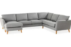 Trend 5-seters Venstrevendt U-formet Hjørnesofa med Divan i Stoff