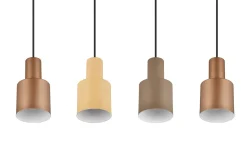 Trio Lighting Agudo Taklampe 4L E27 Flerfarget