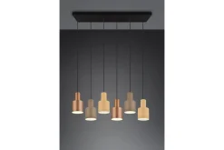 Trio Lighting Agudo taklampe 6L E27 flerfarget