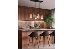 Trio Lighting Agudo taklampe 6L E27 flerfarget