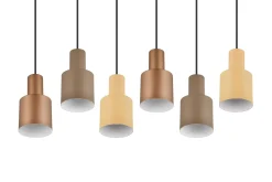 Trio Lighting Agudo taklampe 6L E27 flerfarget