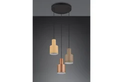 Trio Lighting Agudo Taklampe 3L E27 flerfarget