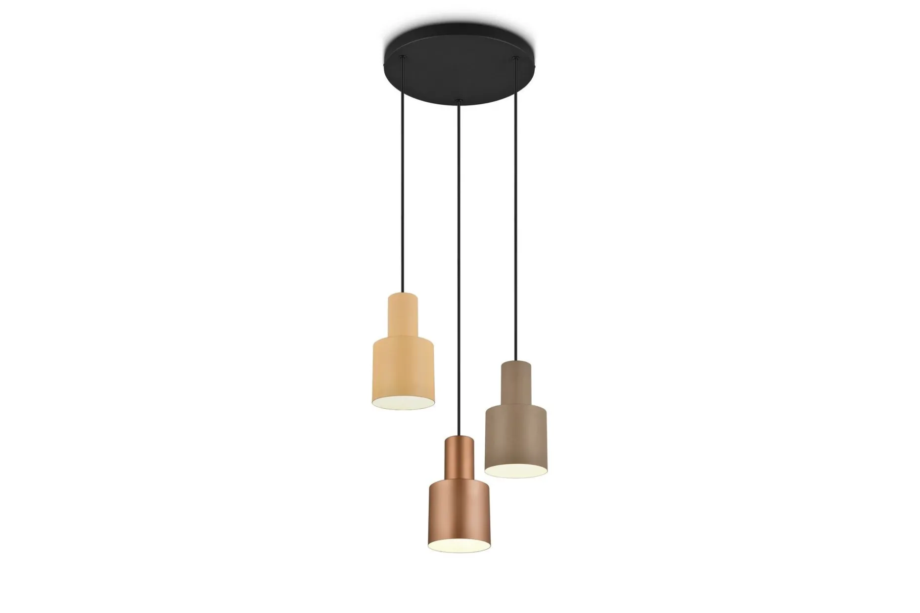 Trio Lighting Agudo Taklampe 3L E27 flerfarget