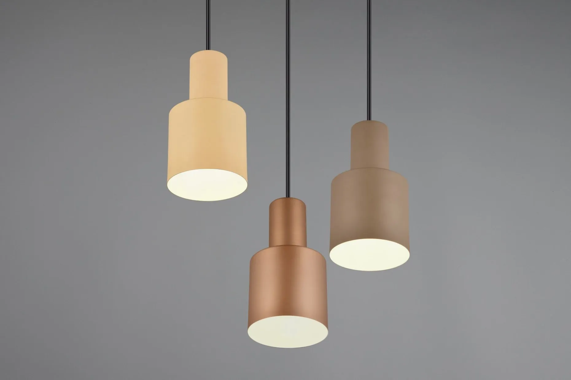 Trio Lighting Agudo Taklampe 3L E27 flerfarget