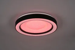 Trio Lighting Arco LED plafond matt svart starlight RGBW