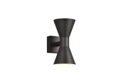 Trio Lighting Ardas Vegglampe 2L GU10 matt svart