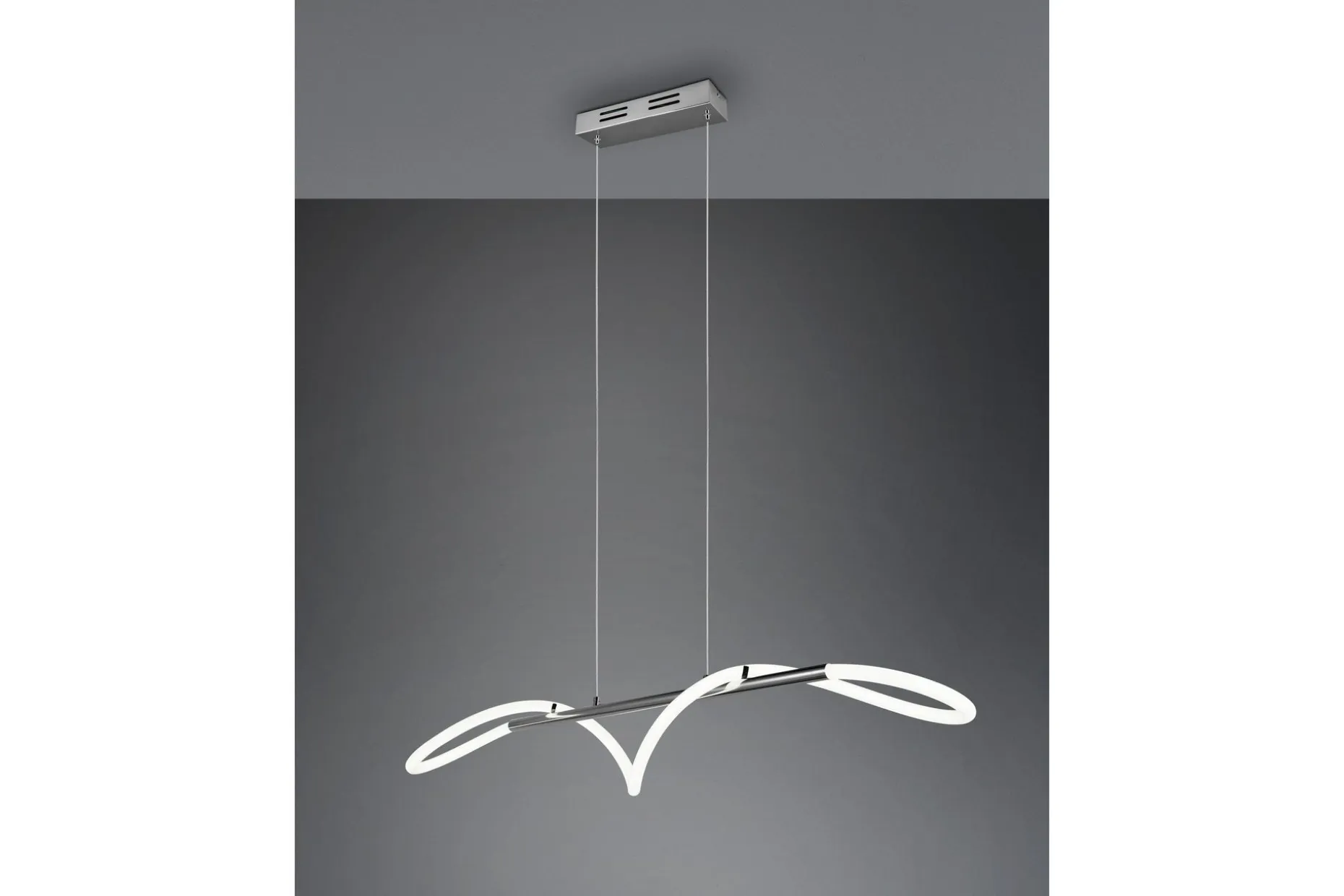 Trio Lighting Argos LED Taklampe Krom 4000K