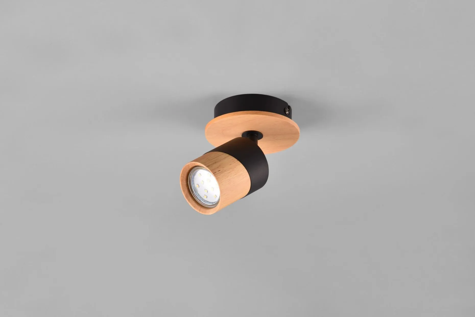 Trio Lighting Aruni Spotlight 1L GU10 tre/matt svart