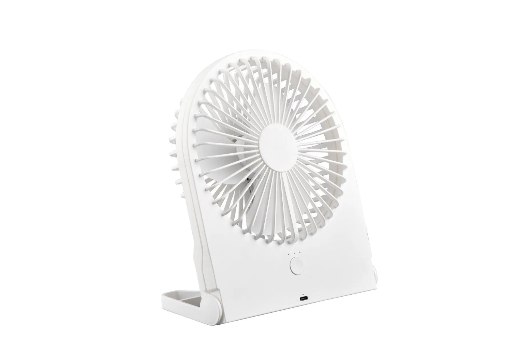 Trio Lighting Breezy bordvifte matt hvit oppladbar