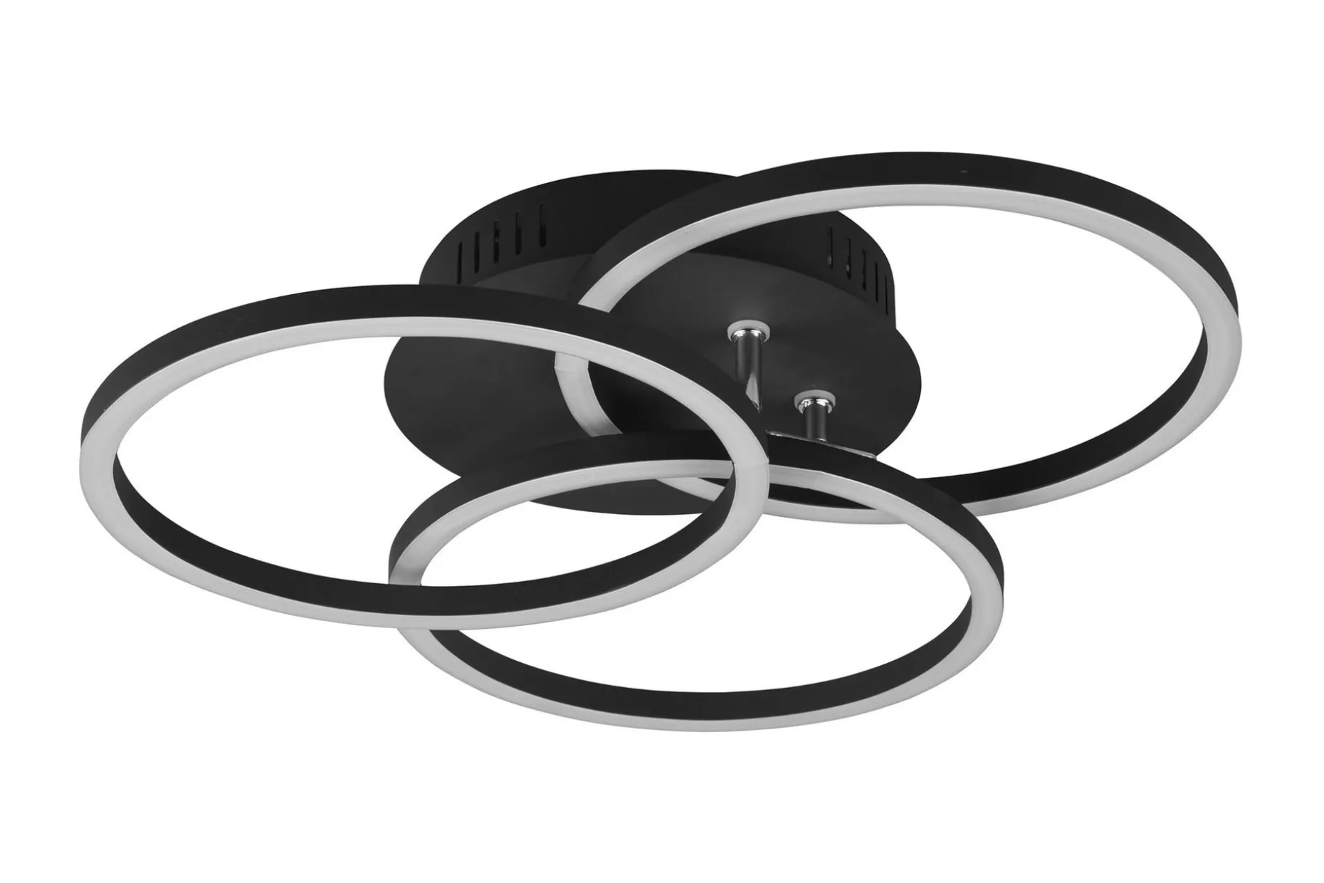 Trio Lighting Circle LED plafond matt svart