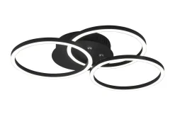 Trio Lighting Circle LED plafond matt svart
