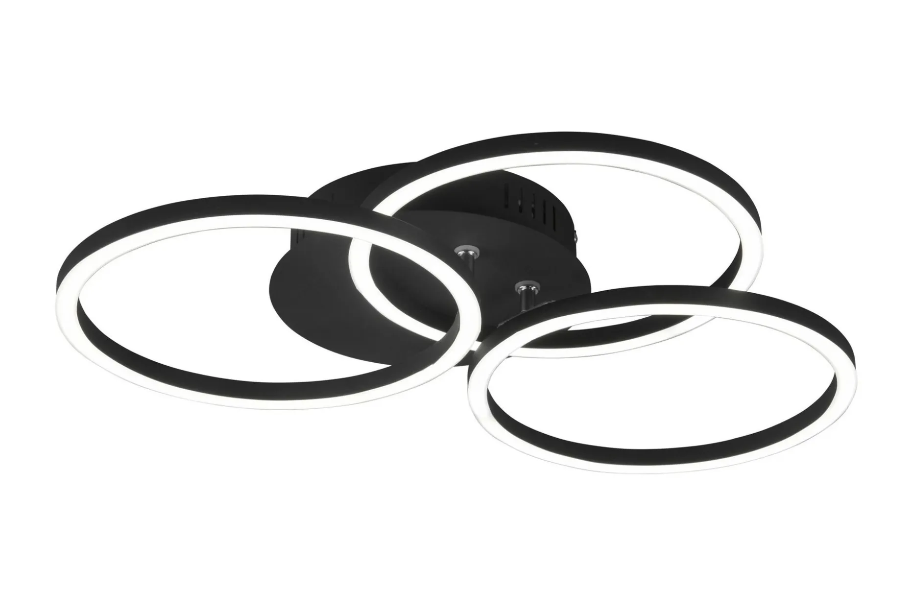 Trio Lighting Circle LED plafond matt svart
