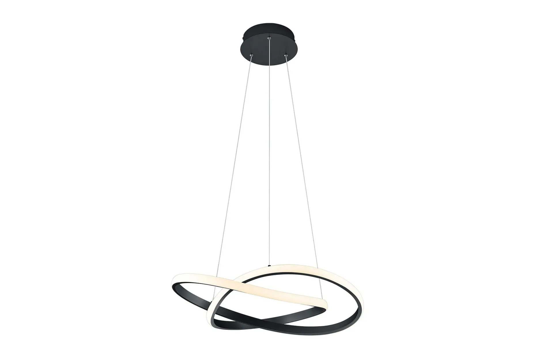 Trio Lighting Course LED taklampe matt sort