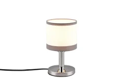 Trio Lighting Davos Bordlampe E14 krom/hvit