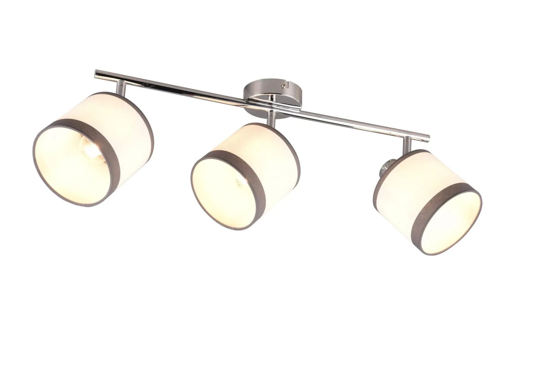 Trio Lighting Davos spotlight 3L E14 krom/hvit