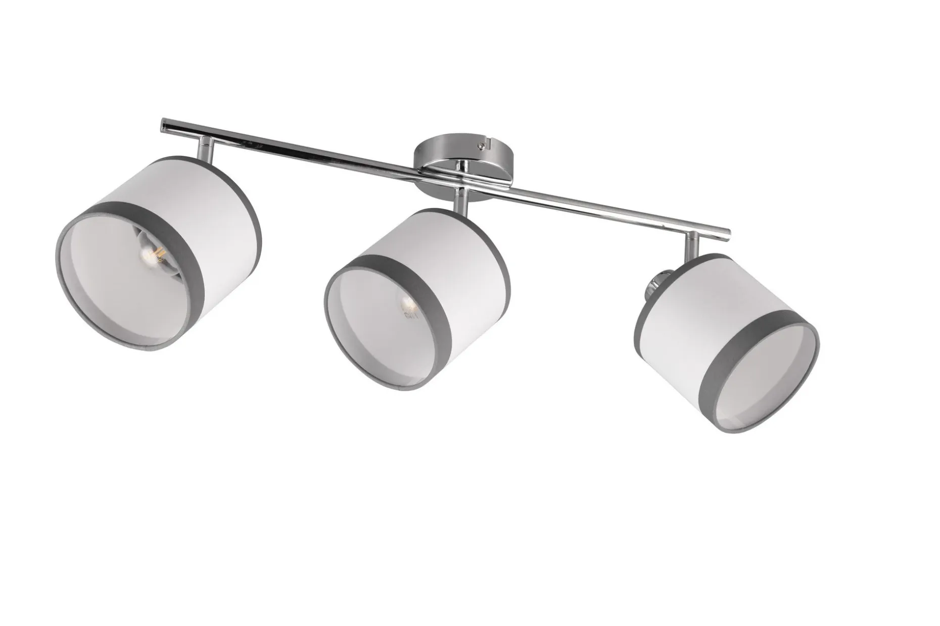 Trio Lighting Davos spotlight 3L E14 krom/hvit