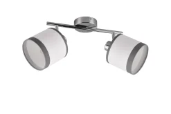 Trio Lighting Davos spotlight 2L E14 krom/hvit