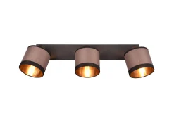 Trio Lighting Davos spotlight 3L E14 matt svart/greige