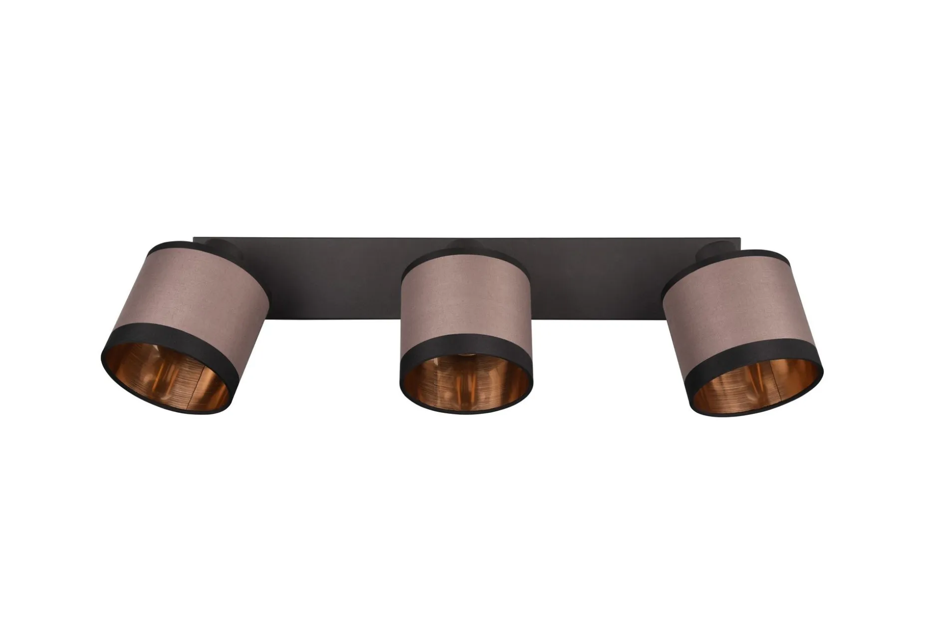 Trio Lighting Davos spotlight 3L E14 matt svart/greige