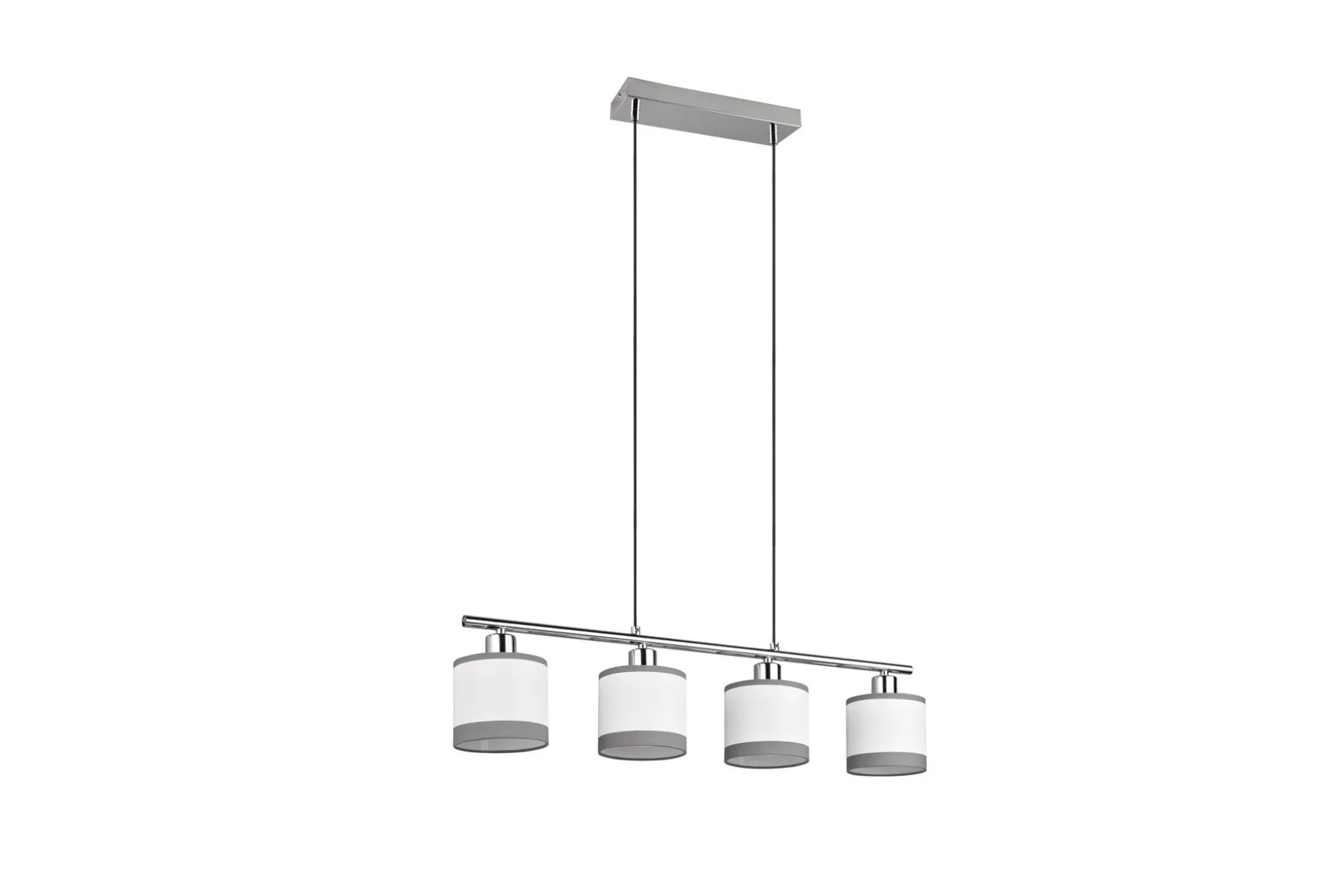 Trio Lighting Davos Taklampe 4L E14 Krom/Hvit