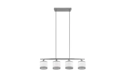 Trio Lighting Davos Taklampe 4L E14 Krom/Hvit