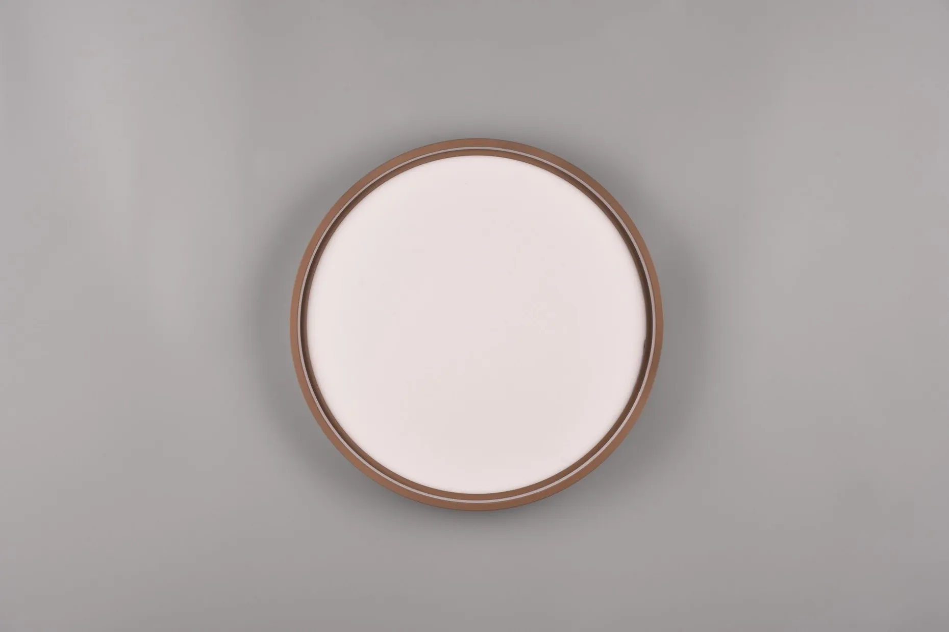 Trio Lighting Doha LED plafond 45 cm kaffe brun
