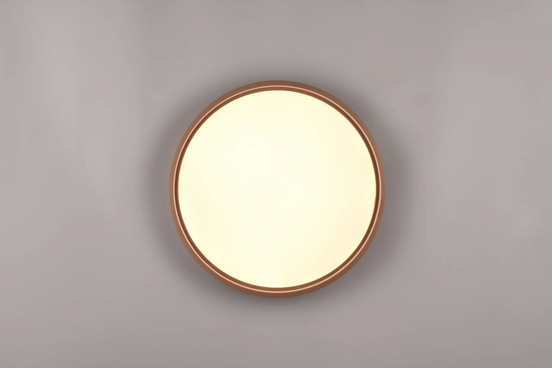 Trio Lighting Doha LED plafond 45 cm kaffe brun