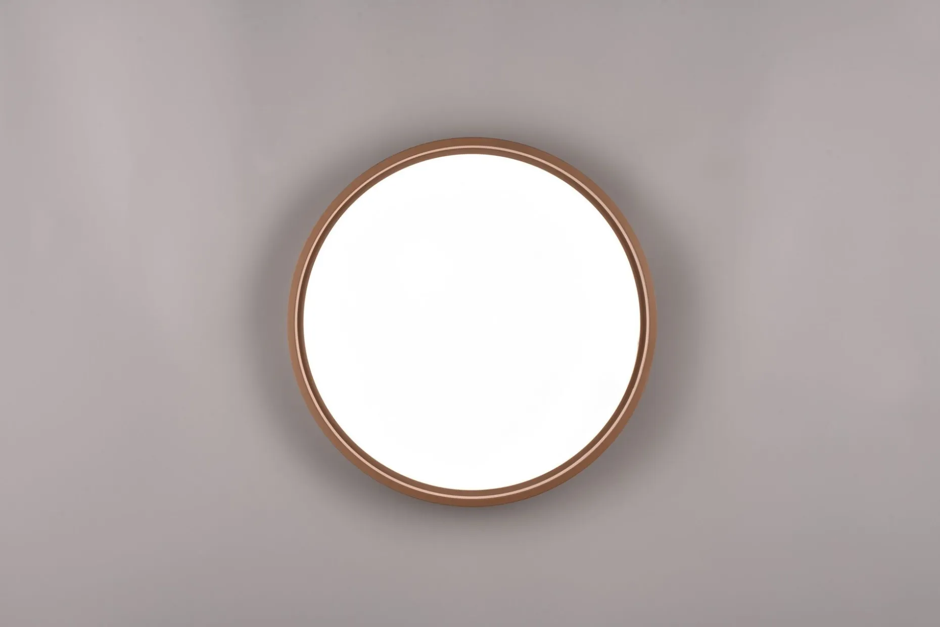 Trio Lighting Doha LED plafond 45 cm kaffe brun