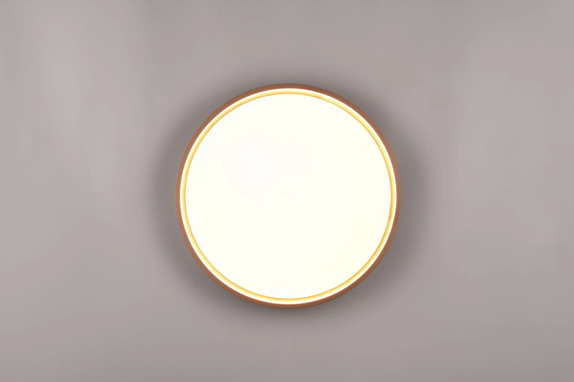 Trio Lighting Doha LED plafond 45 cm kaffe brun
