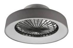 Trio Lighting Farsund LED tak-/veggvifte grå