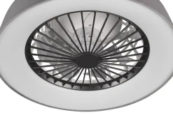 Trio Lighting Farsund LED tak-/veggvifte grå