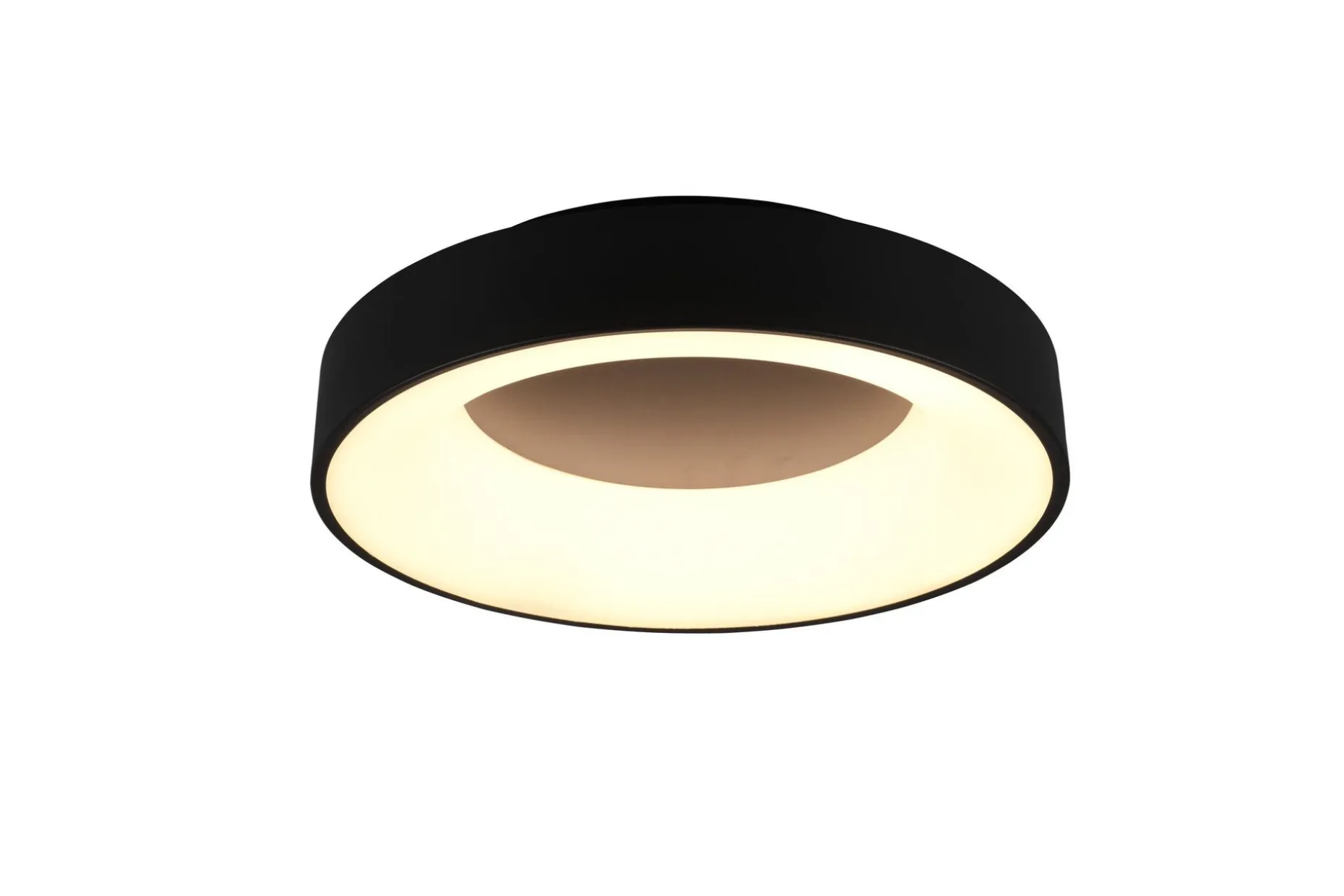 Trio Lighting Girona LED plafond 45cm matt svart