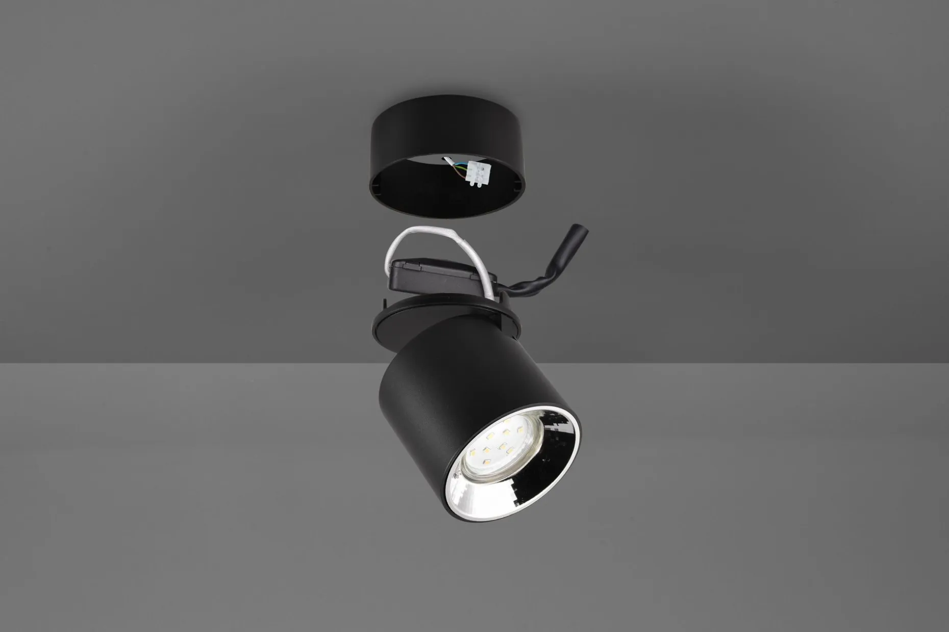 Trio Lighting Guayana Spotlys 1L GU10 matt svart