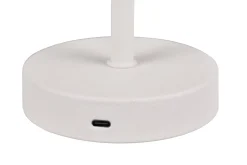 Trio Lighting Jeff LED Bordlampe Matt Hvit Oppladbar