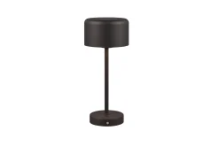 Trio Lighting Jeff LED bordlampe matt svart oppladbar