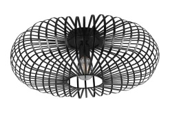 Trio Lighting Johann plafond E27 50 cm matt svart