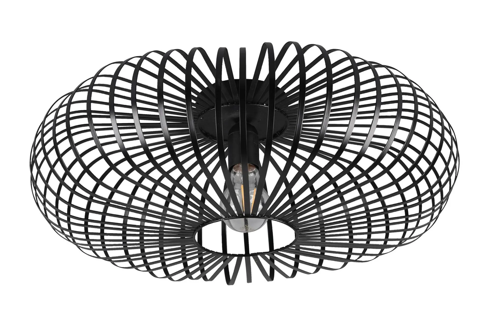 Trio Lighting Johann plafond E27 50 cm matt svart