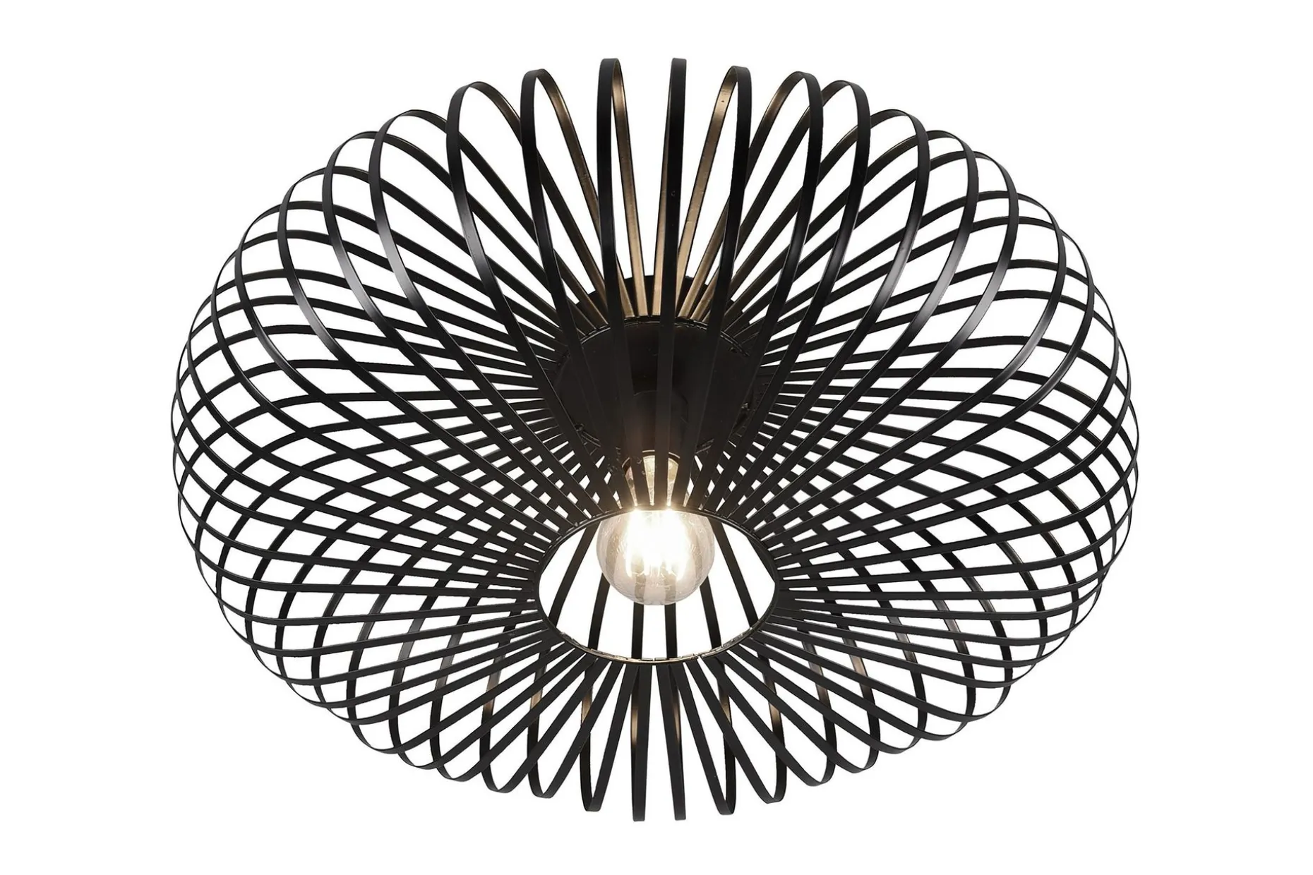 Trio Lighting Johann plafond E27 50 cm matt svart