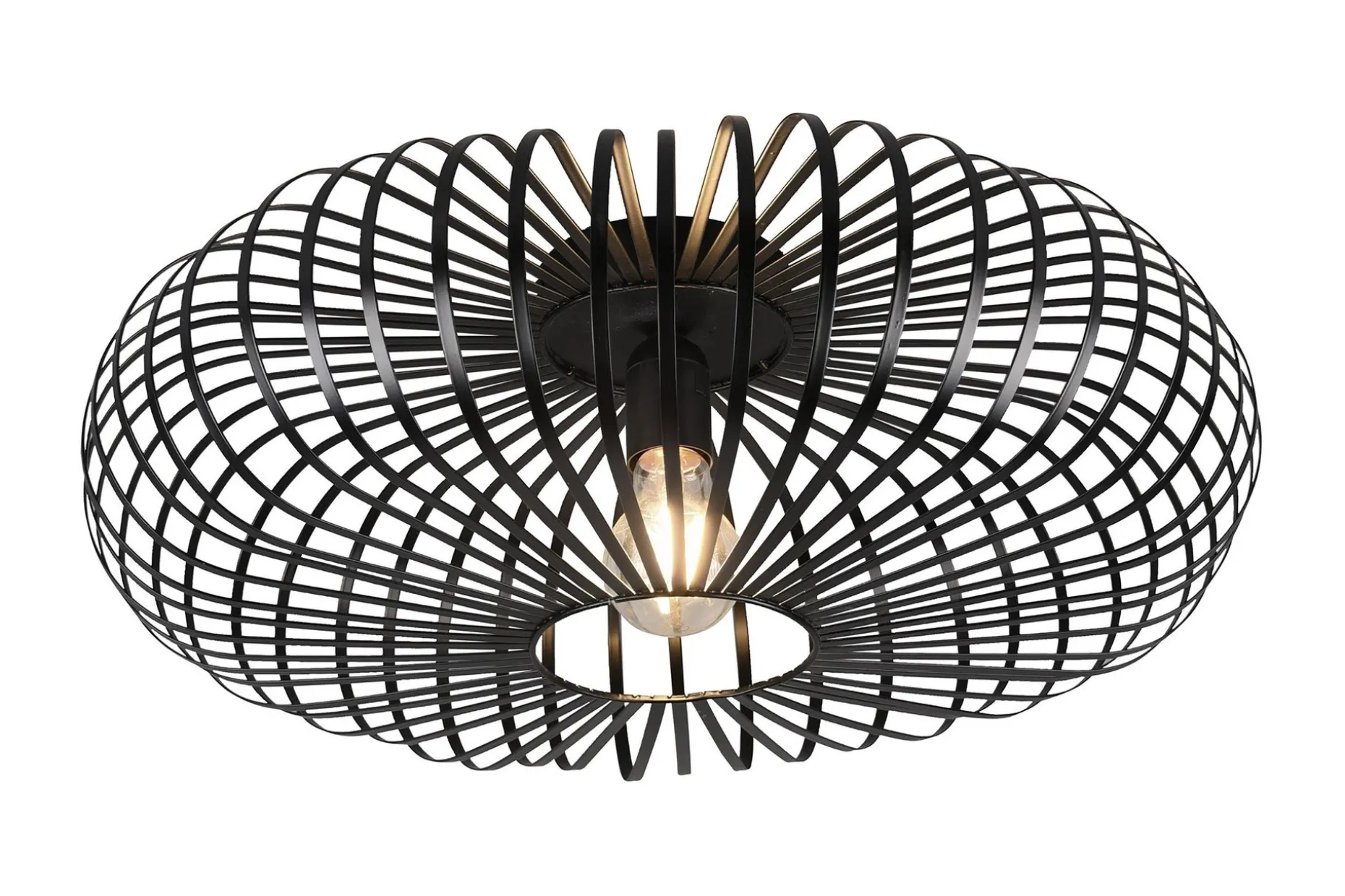 Trio Lighting Johann plafond E27 50 cm matt svart