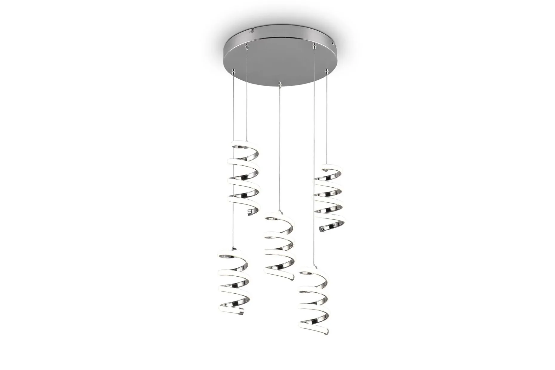 Trio Lighting Laola LED Taklampe 5L krom 4000K