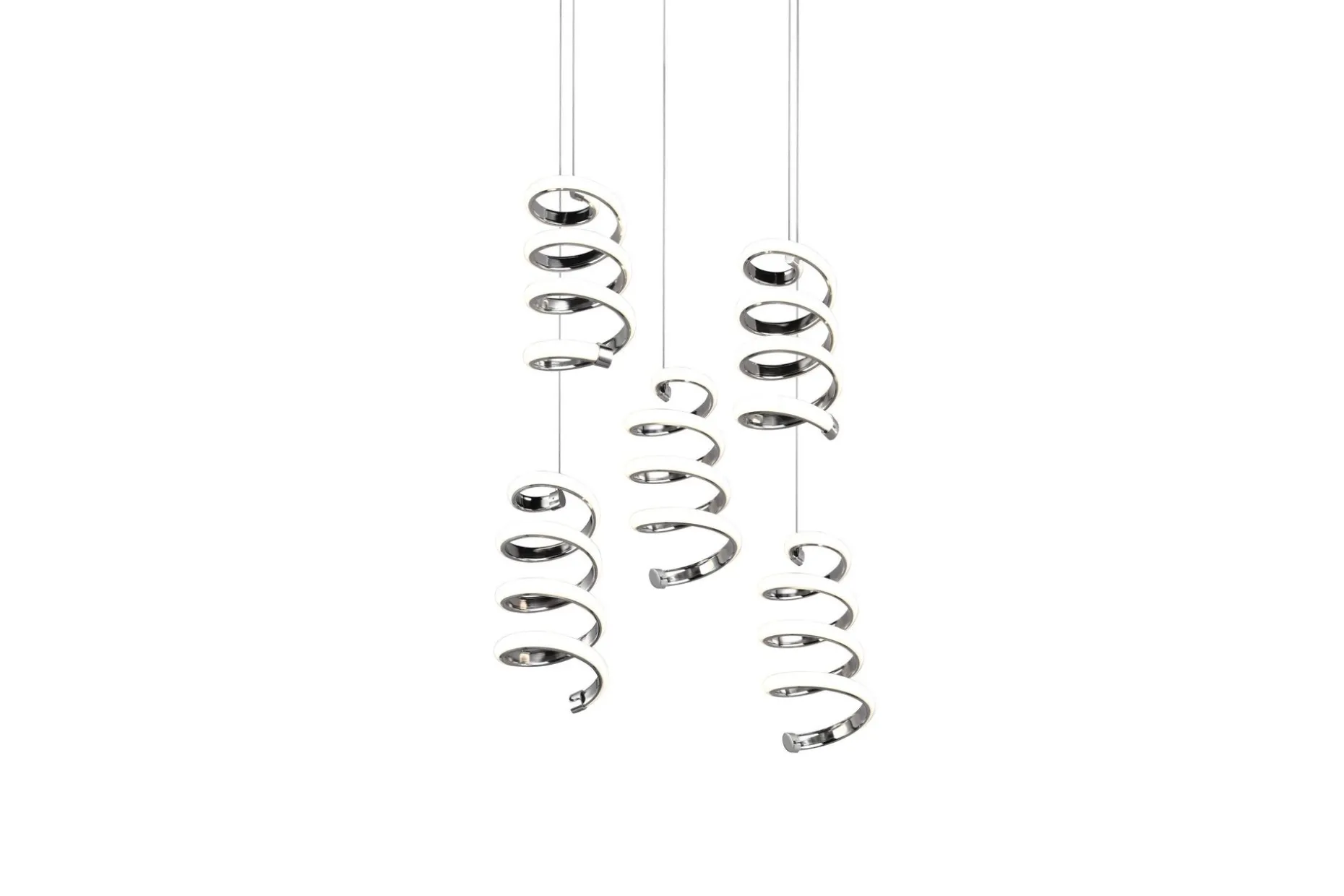Trio Lighting Laola LED Taklampe 5L krom 4000K